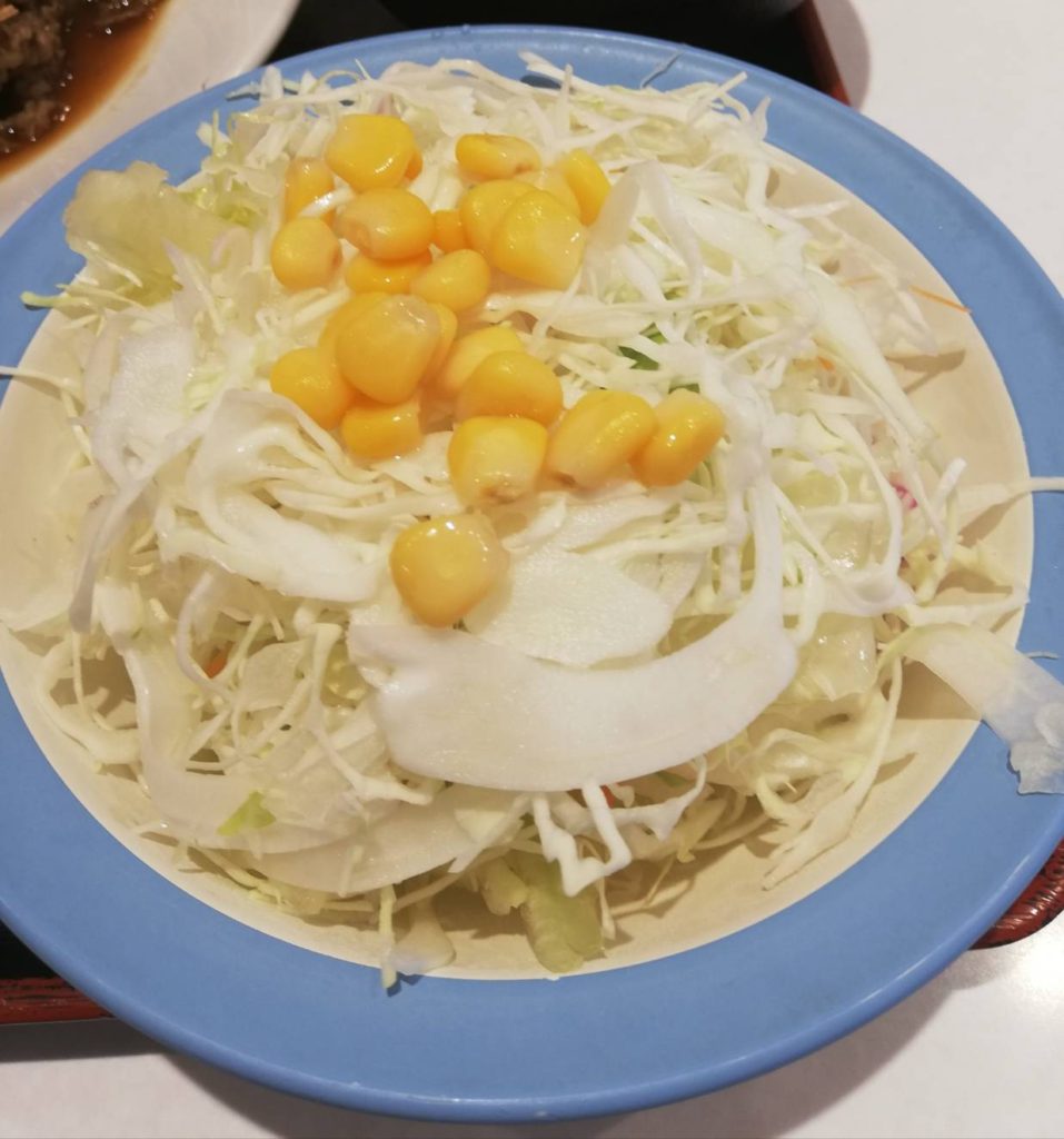 松屋松戸店生野菜サラダ