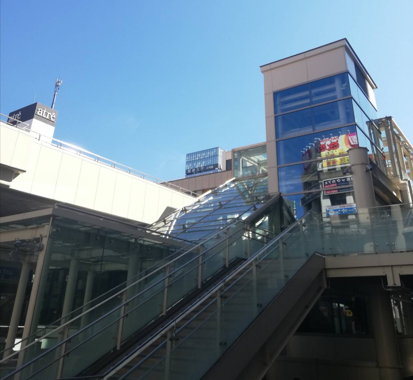 松戸駅西口駅前広場エスカレーター