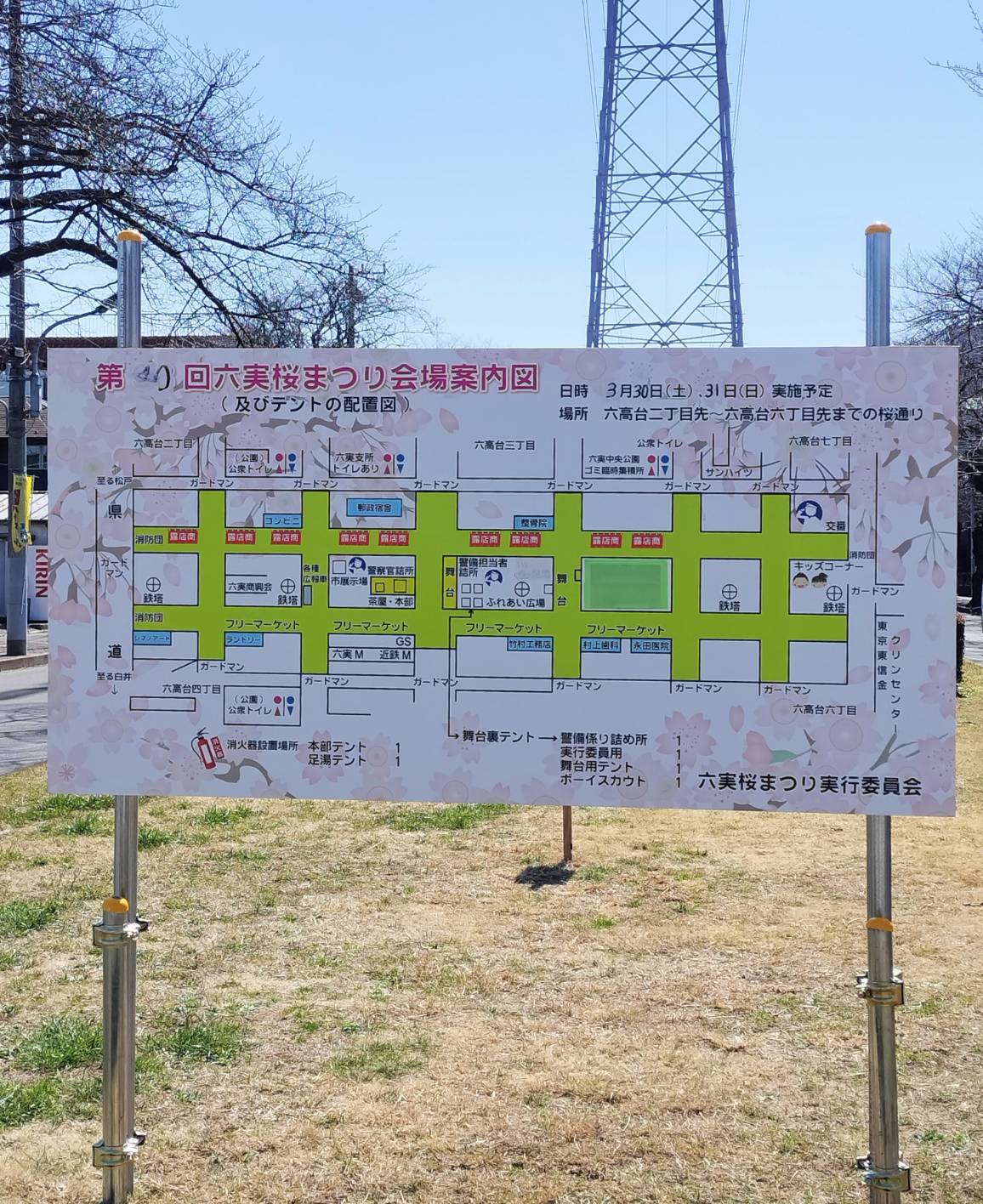 六実桜まつり2024年3月30日31日千葉県松戸市さくらまつり
