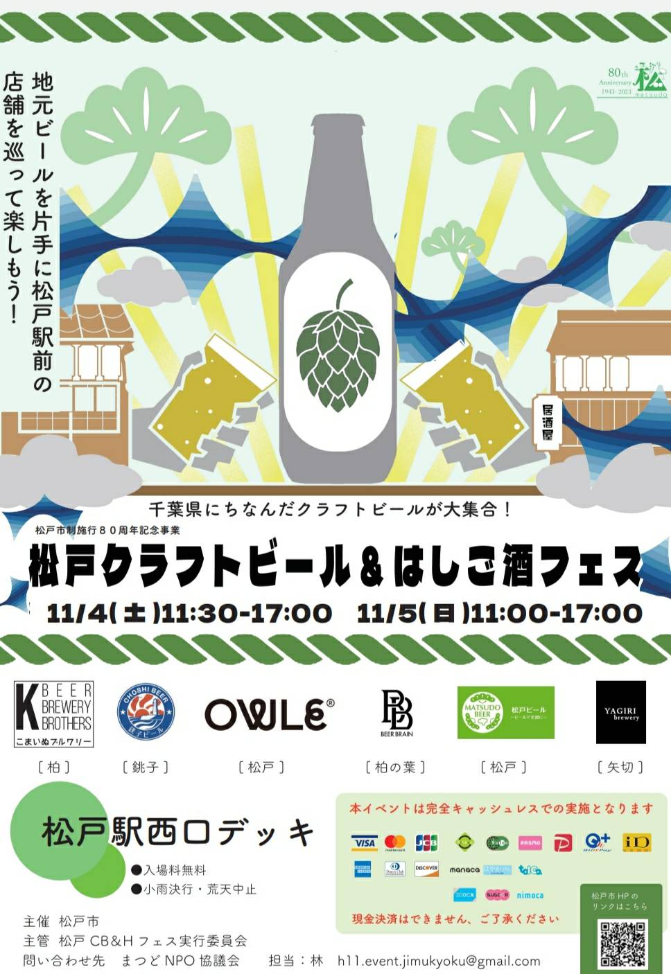 松戸クラフトビール＆はしご酒フェス2023年松戸ビール