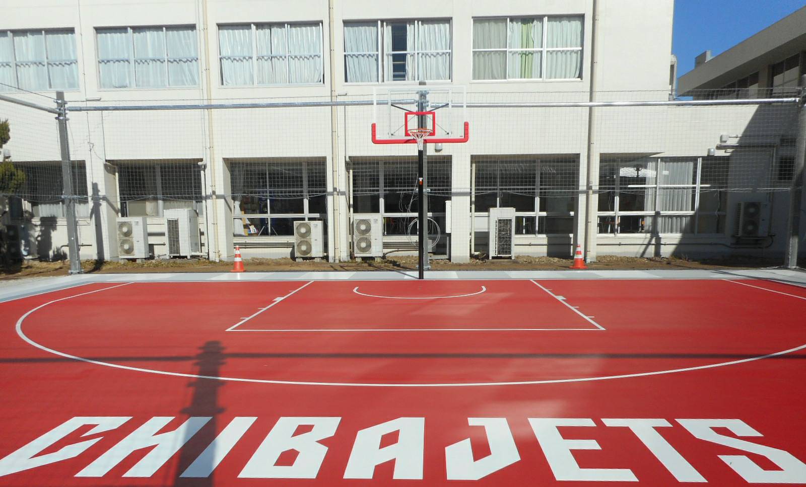 松戸青少年会館3×3バスケットボールコート千葉ジェッツデザイン