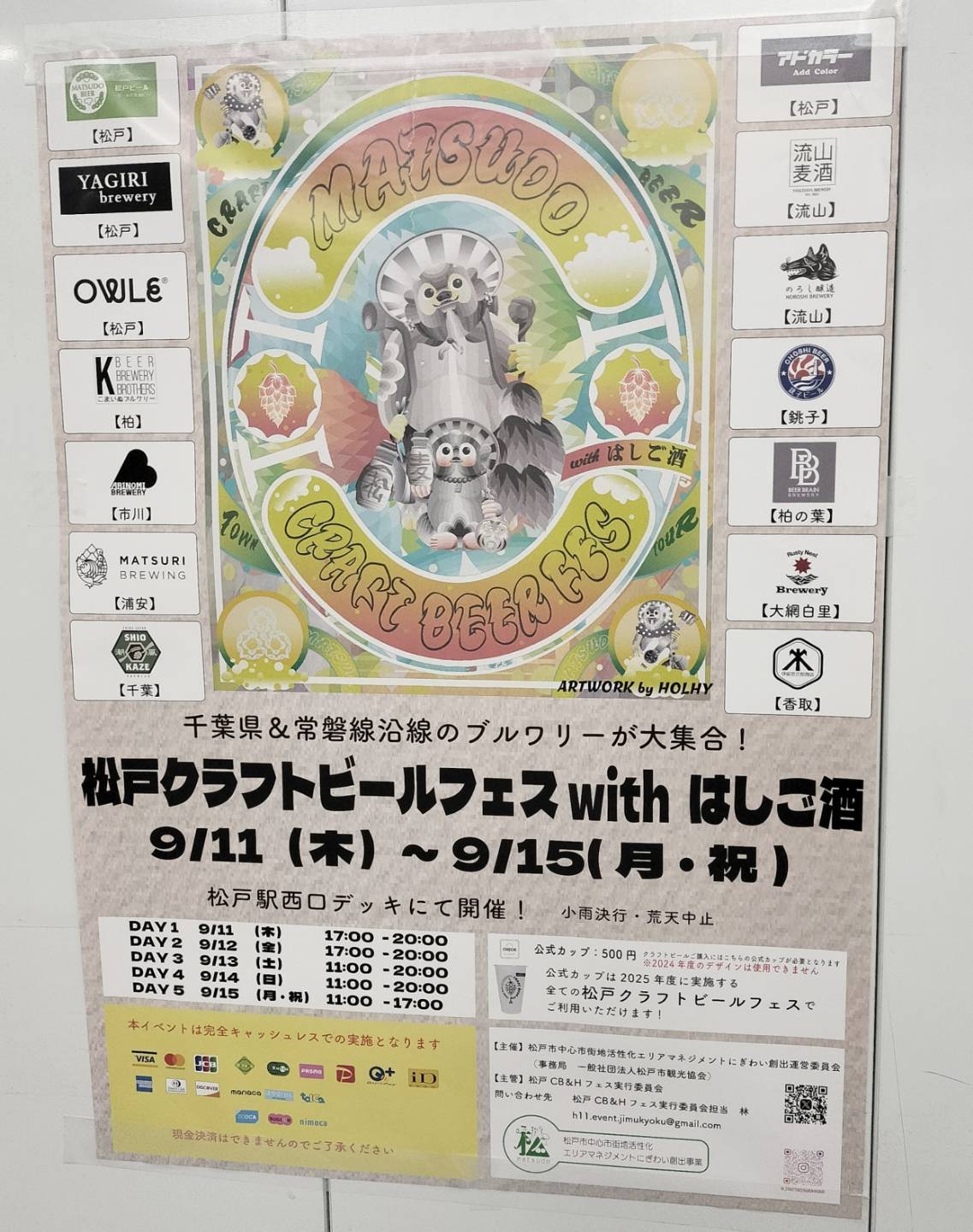 松戸クラフトビールフェスwithはしご酒2025年9月松戸駅